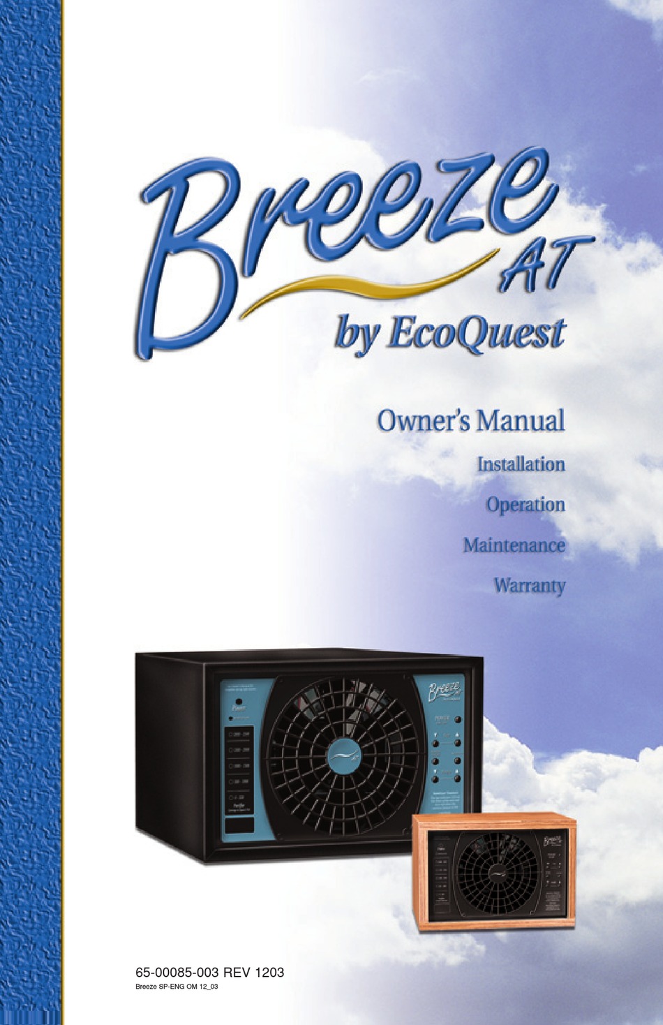 ECOQUEST BREEZE AT OWNER'S MANUAL Pdf Download ManualsLib