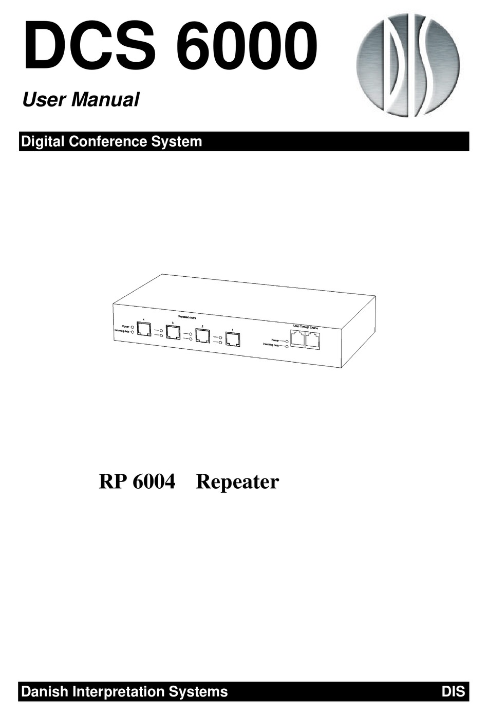 DANISH INTERPRETATION SYSTEMS DCS 6000 USER MANUAL Pdf Download ...