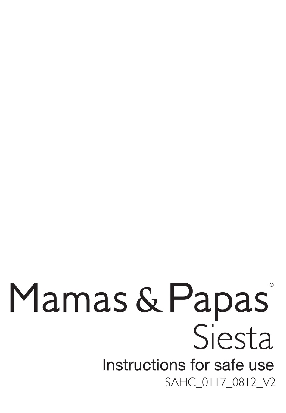 mamas and papas siesta high chair
