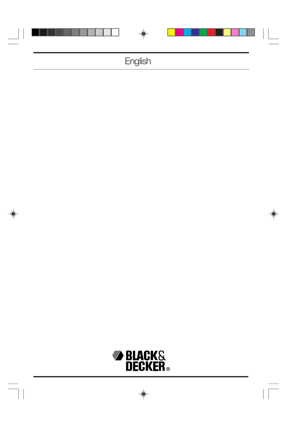User manual Black & Decker GL653 (English - 12 pages)