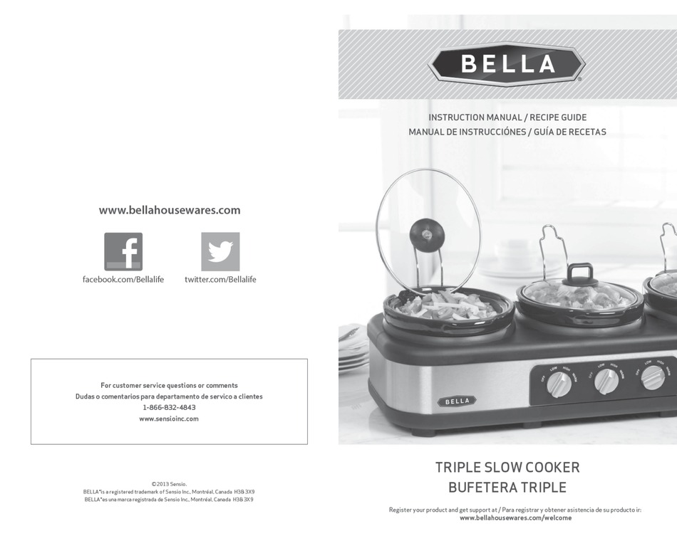 Bella Slow Cooker Manual Rebate Form
