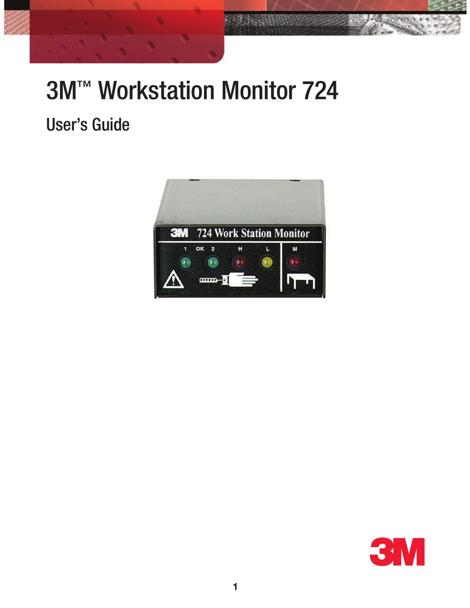 3M WORKSTATION MONITOR 724 USER MANUAL Pdf Download | ManualsLib
