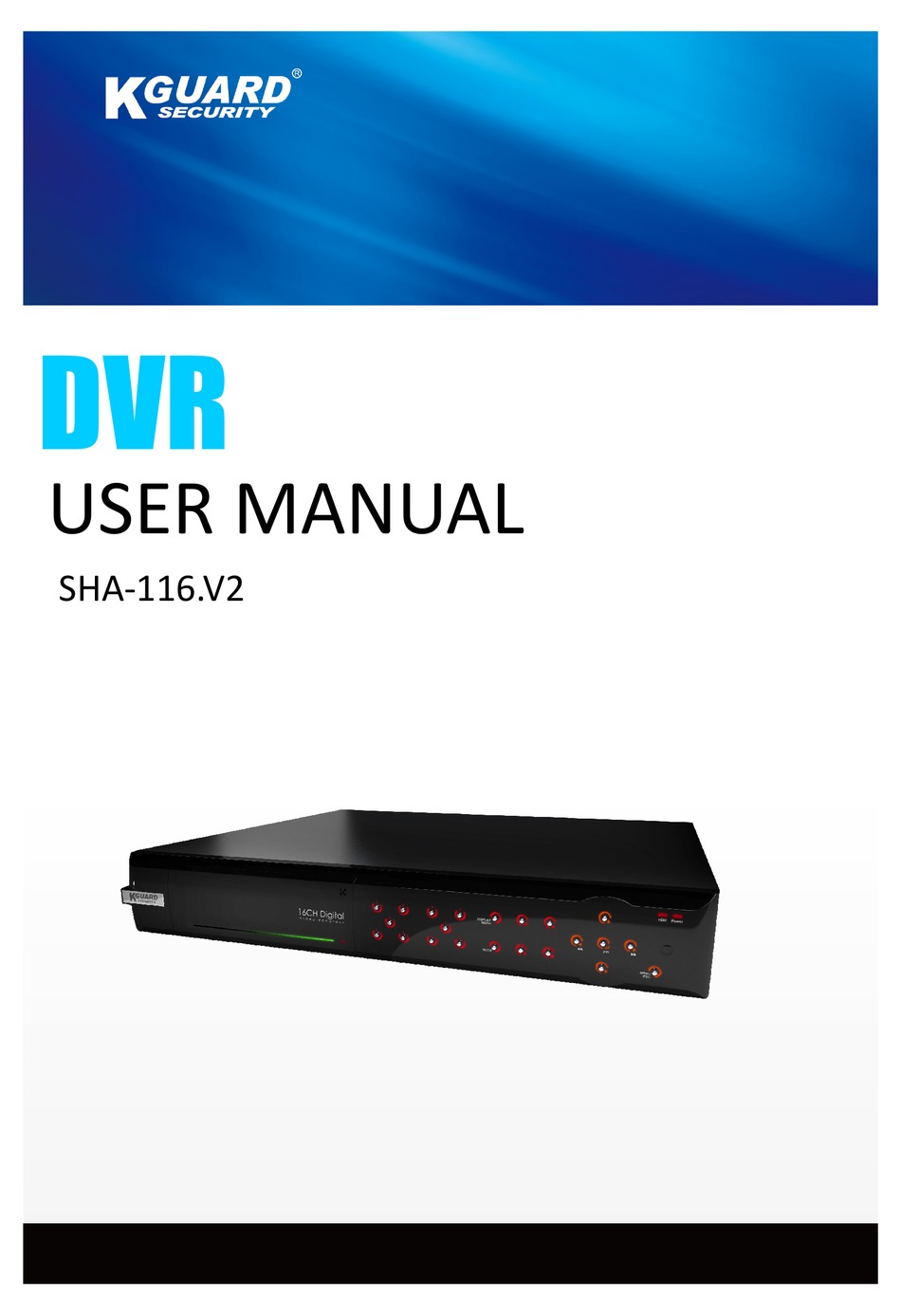 Kguard Security Sha 116 V2 User Manual Pdf Download Manualslib Kguard Security Sha 116 V2 User Manual Pdf Download Manualslib