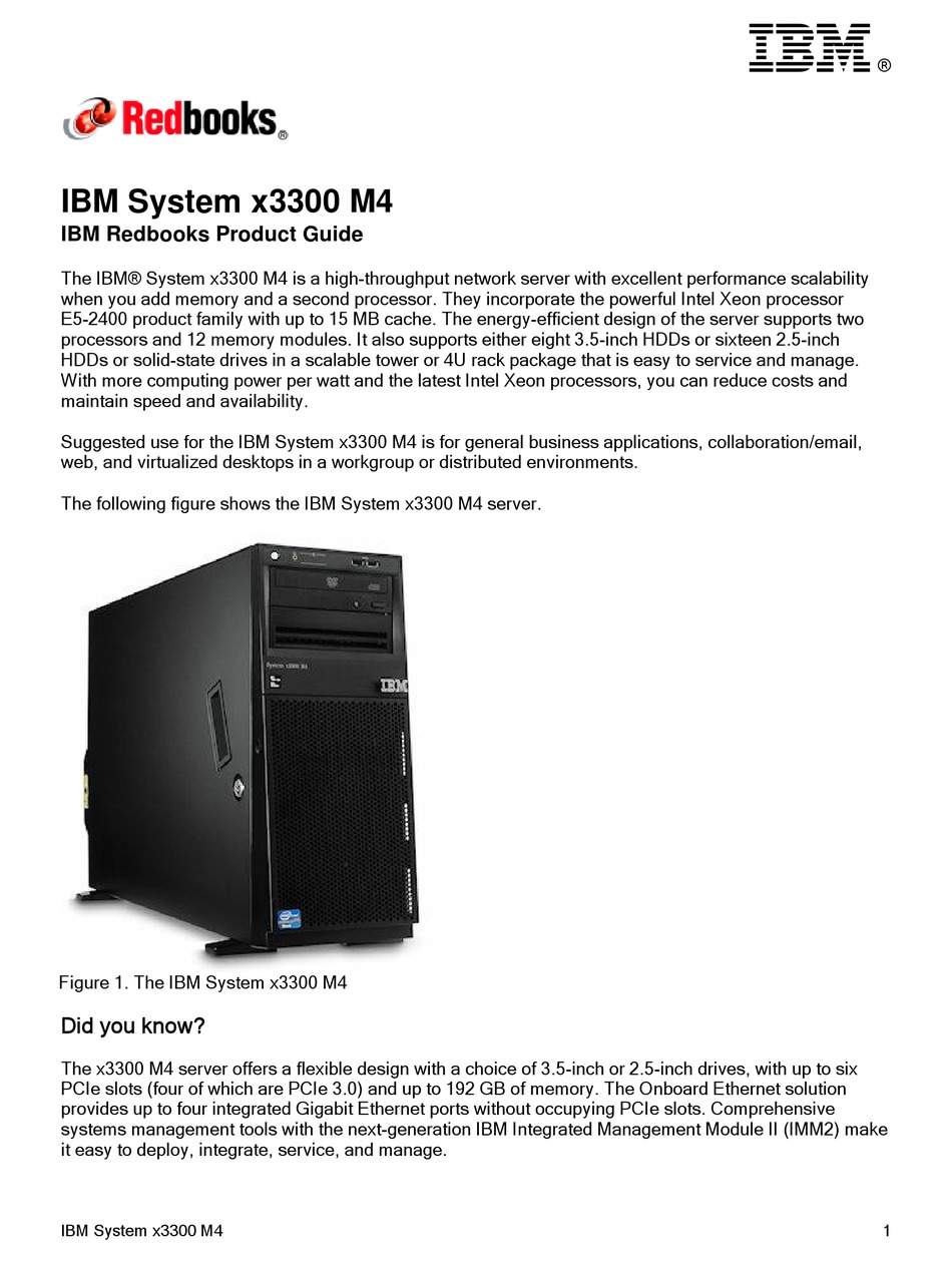 Ibm System X3300 M4 Product Manual Pdf Download Manualslib Ibm System X3300 M4 Product Manual Pdf Download Manualslib