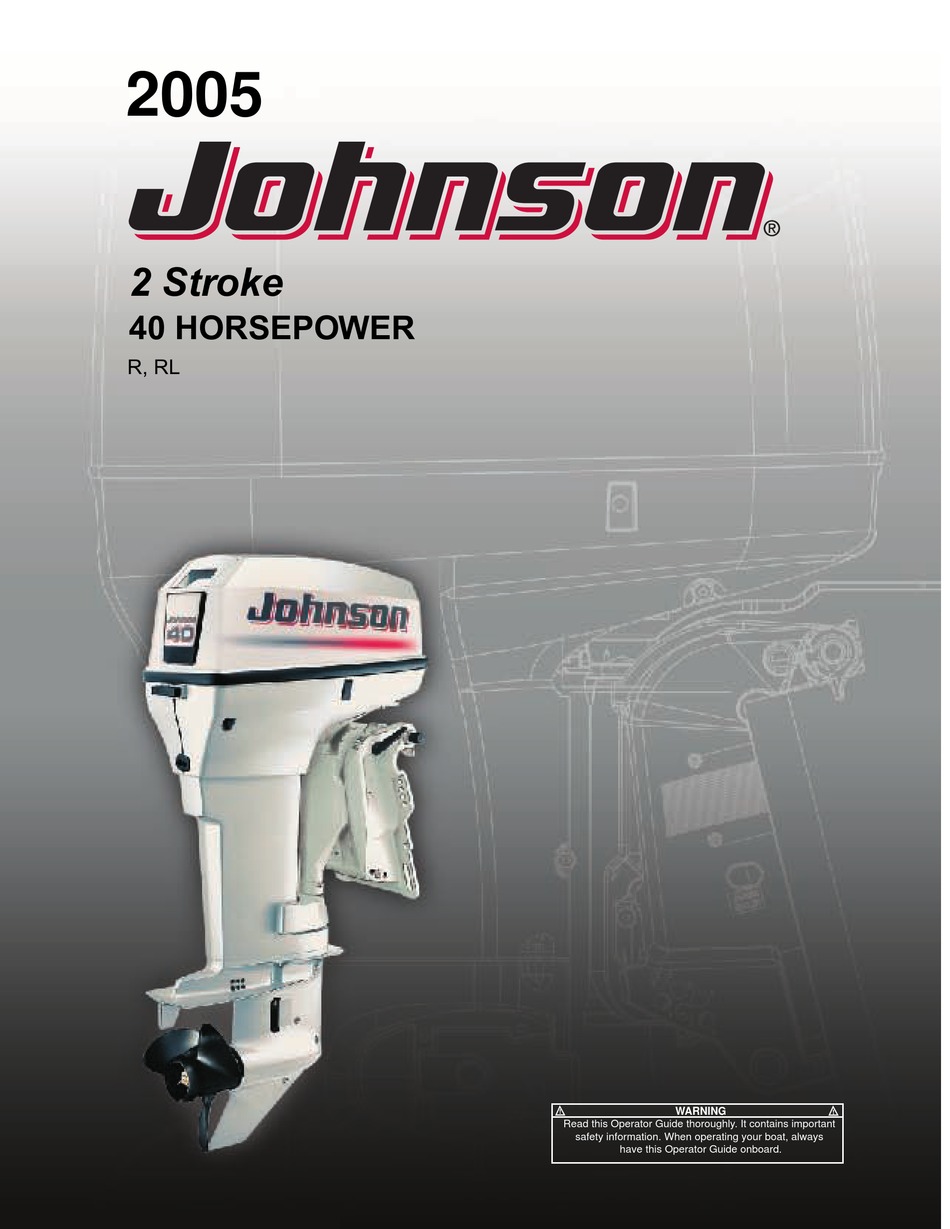 JOHNSON 2 STROKE 40 HORSEPOWER OPERATOR'S MANUAL Pdf Download | ManualsLib  ManualsLib
