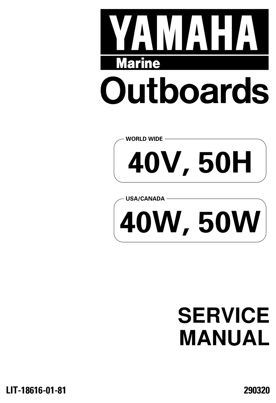 Yamaha 40v Service Manual Pdf Download Manualslib