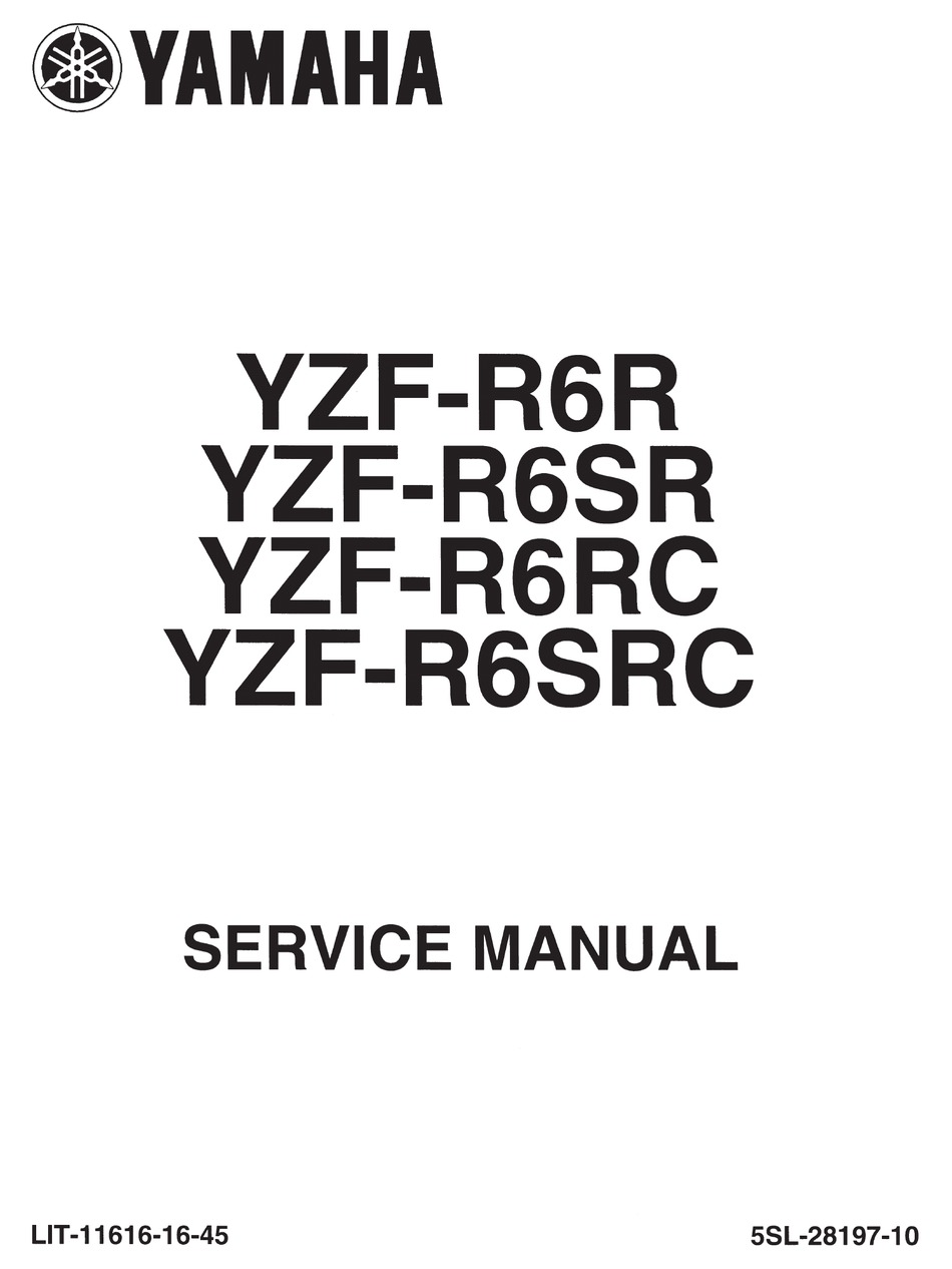 2017 2018 Yamaha YZF-R6 R6 YZFR6 service manual in 3-ring binder 