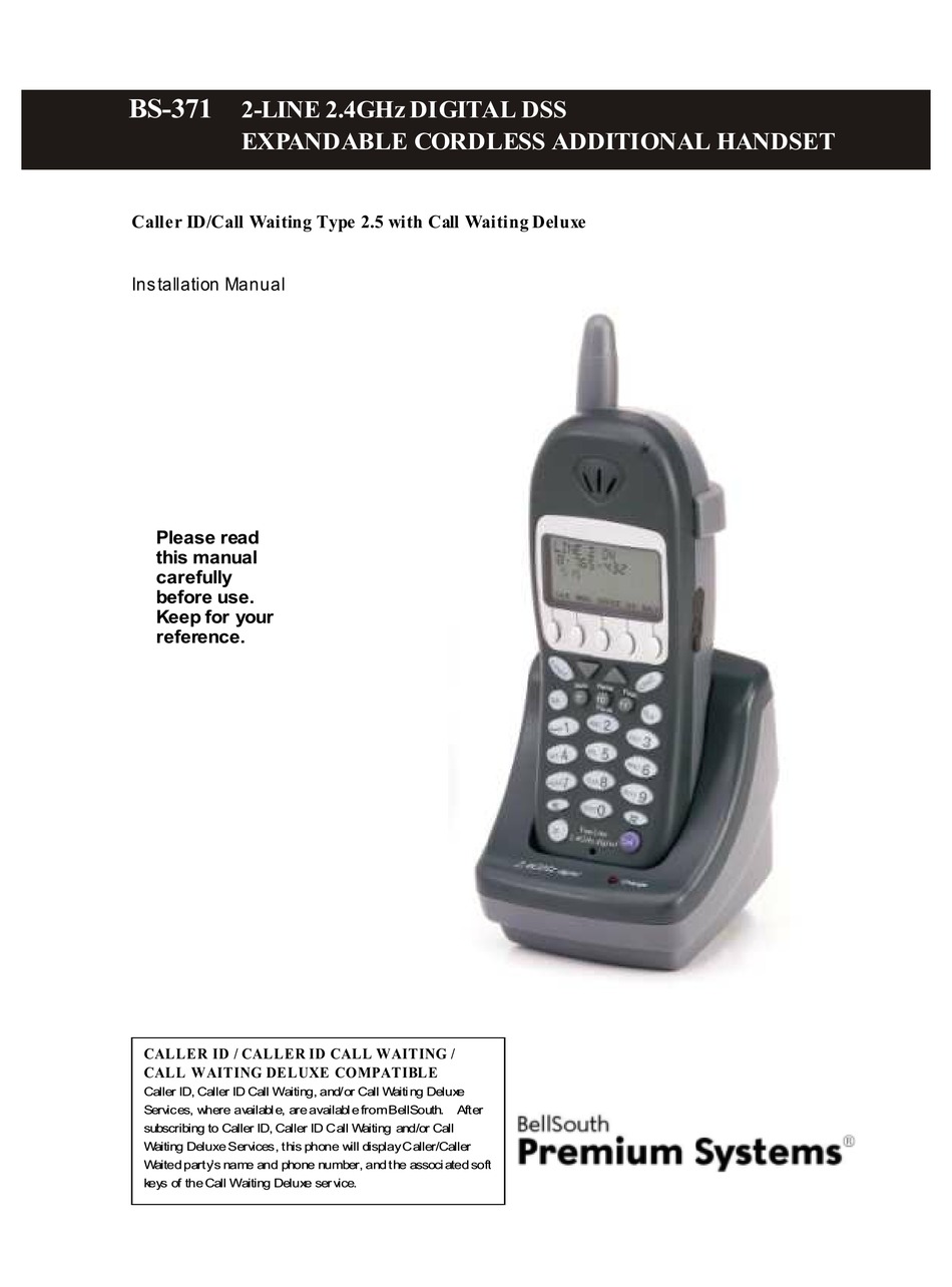 BELLSOUTH BS-371 INSTALLATION MANUAL Pdf Download | ManualsLib