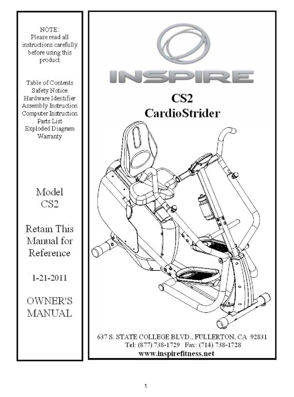 INSPIRE CARDIOSTRIDER CS2 OWNER
