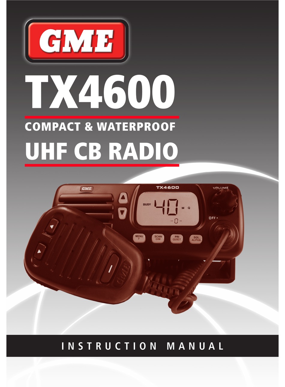 GME TX4600 INSTRUCTION MANUAL Pdf Download ManualsLib