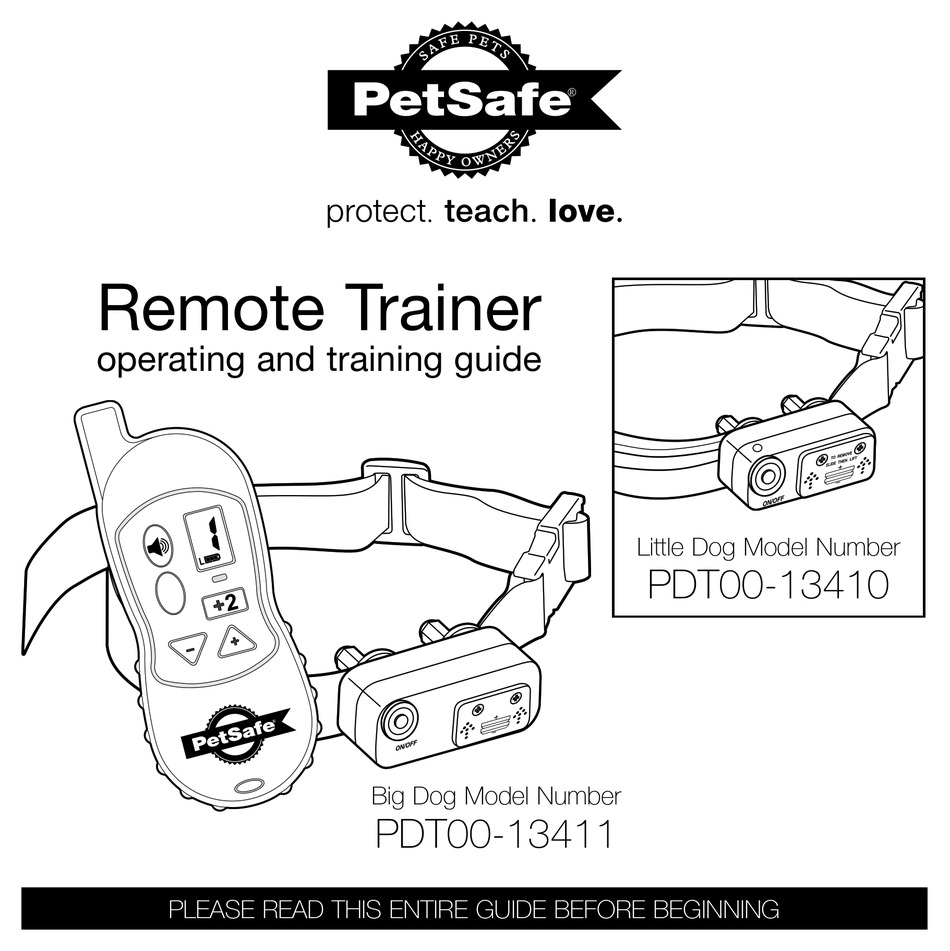 PETSAFE PDT0013410 OPERATING AND TRAINING MANUAL Pdf Download ManualsLib