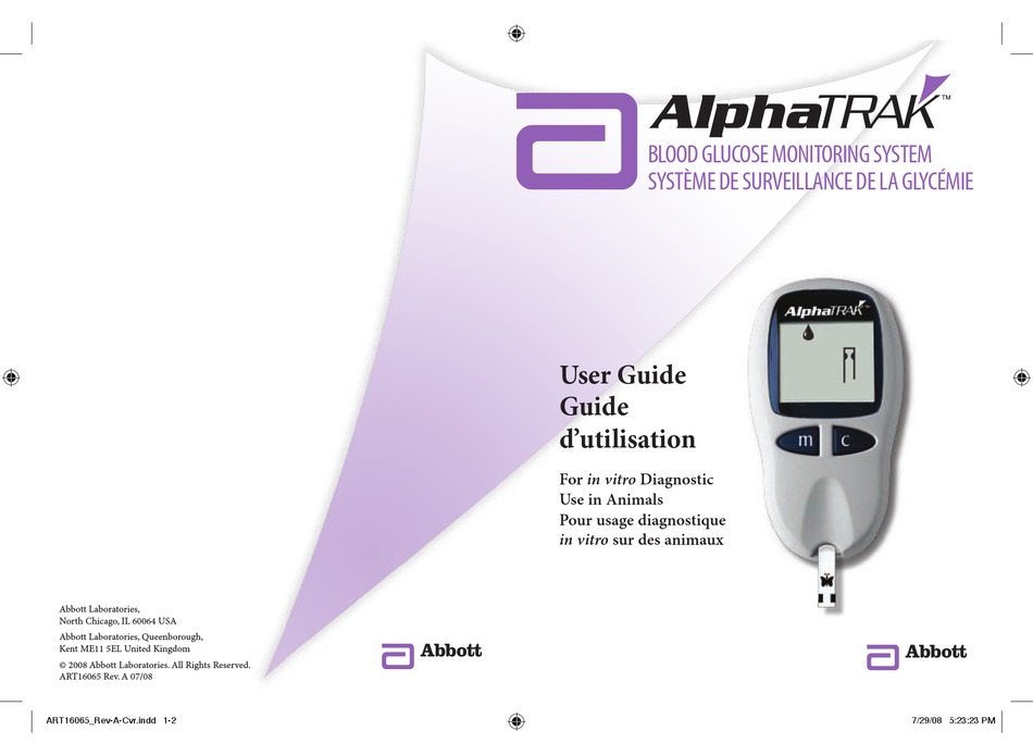 Abbott Alphatrak User Manual Pdf Download Manualslib 9589