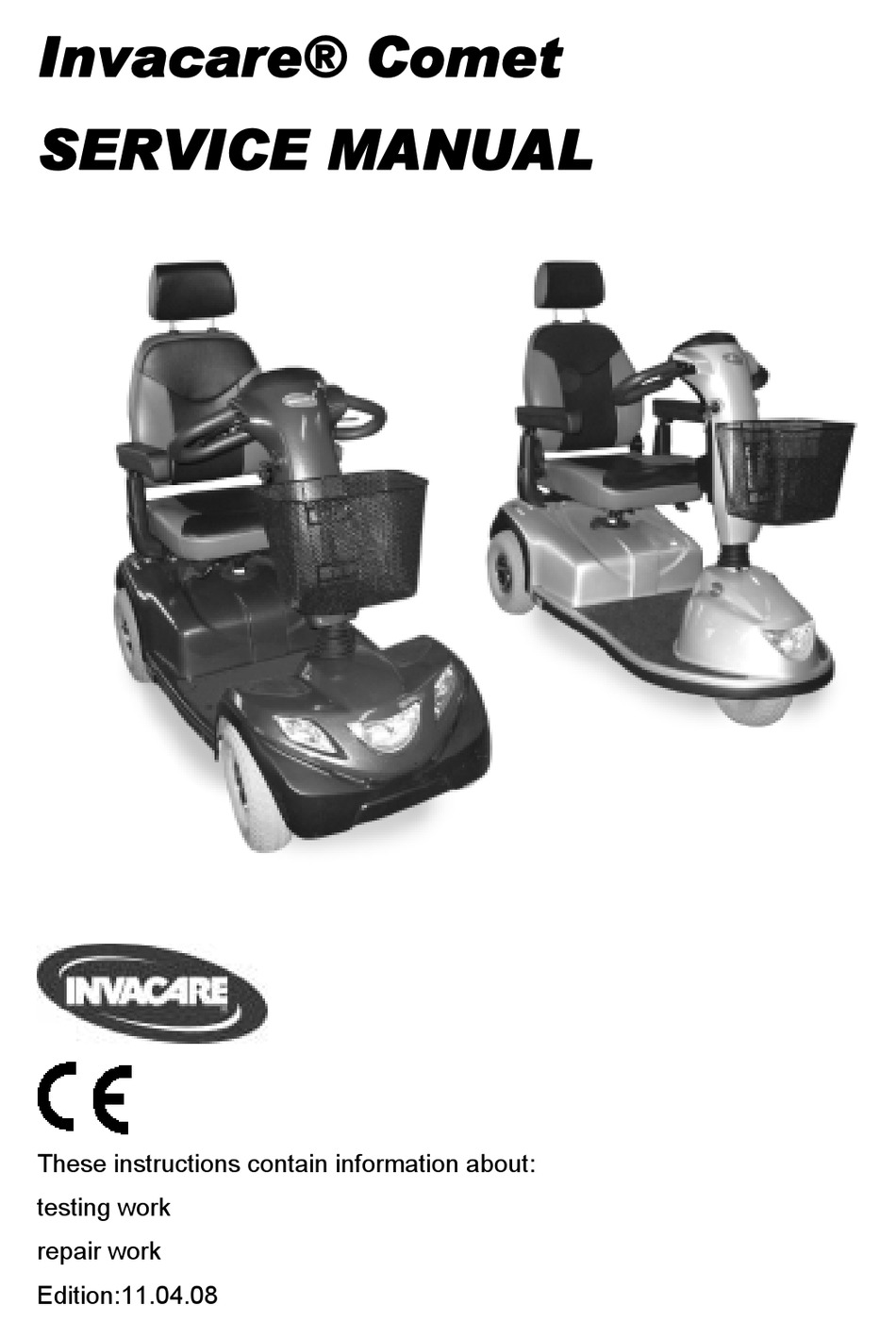 Invacare Et Service Manual Pdf Download Manualslib