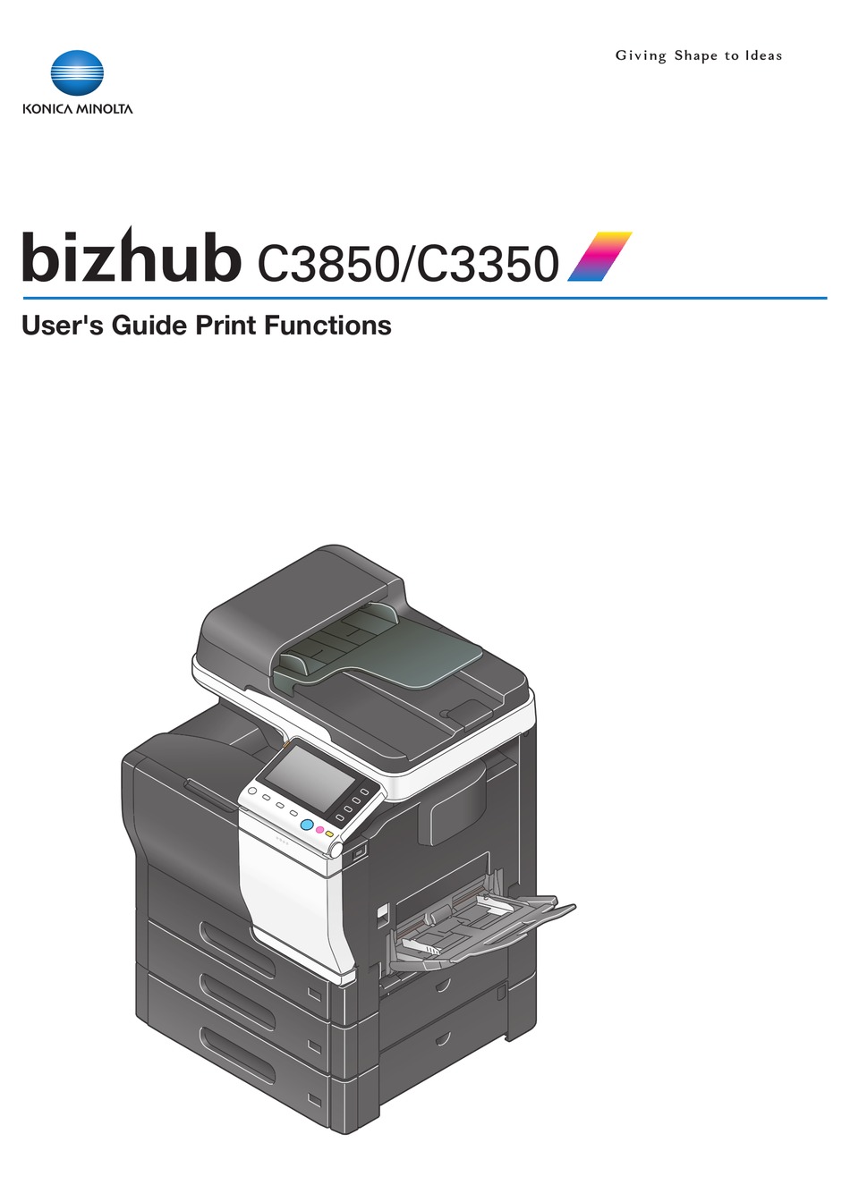 Konica Minolta Bizhub C3850 User S Manual Print Functions Pdf Download Manualslib