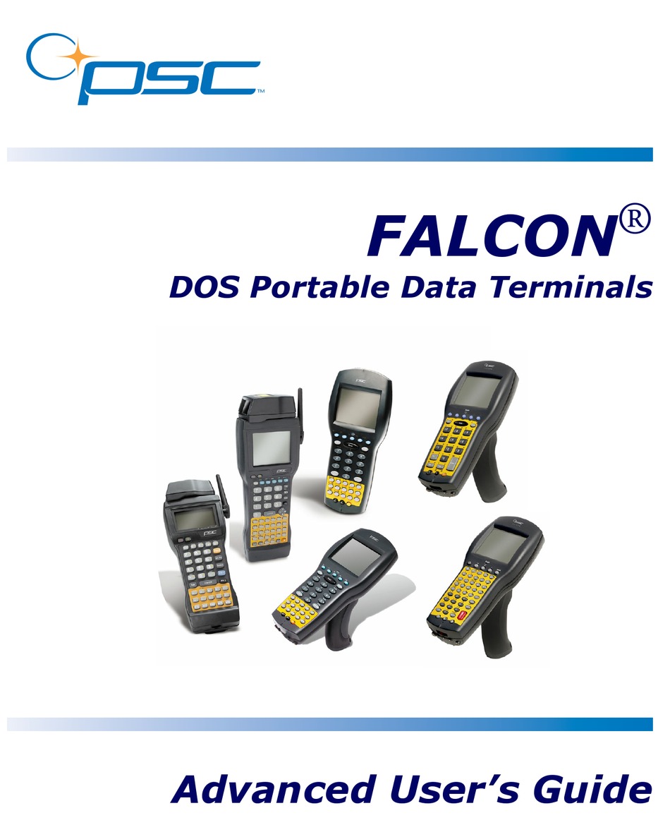 FALCON DOS PORTABLE DATA TERMINALS ADVANCED USER'S MANUAL Pdf Download
