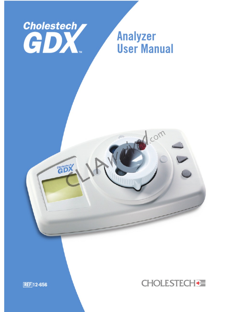CHOLESTECH GDX USER MANUAL Pdf Download ManualsLib