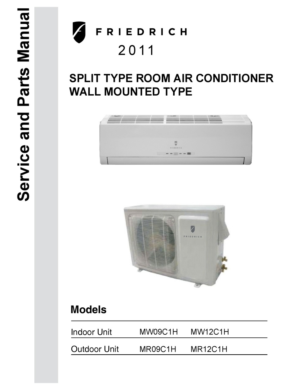 FRIEDRICH MW09C1H SERVICE MANUAL Pdf Download | ManualsLib