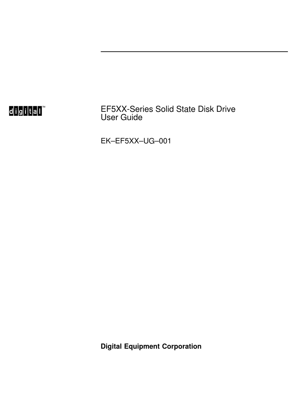 DIGITAL EQUIPMENT EF5XXSERIES USER MANUAL Pdf Download ManualsLib