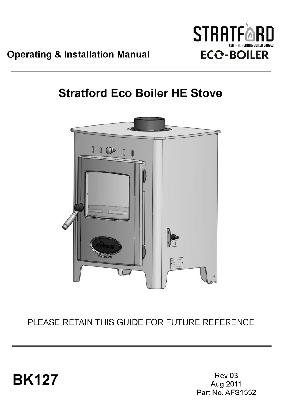 STRATFORD ECOBOILER OPERATING u0026 INSTALLATION MANUAL Pdf Download |  ManualsLib
