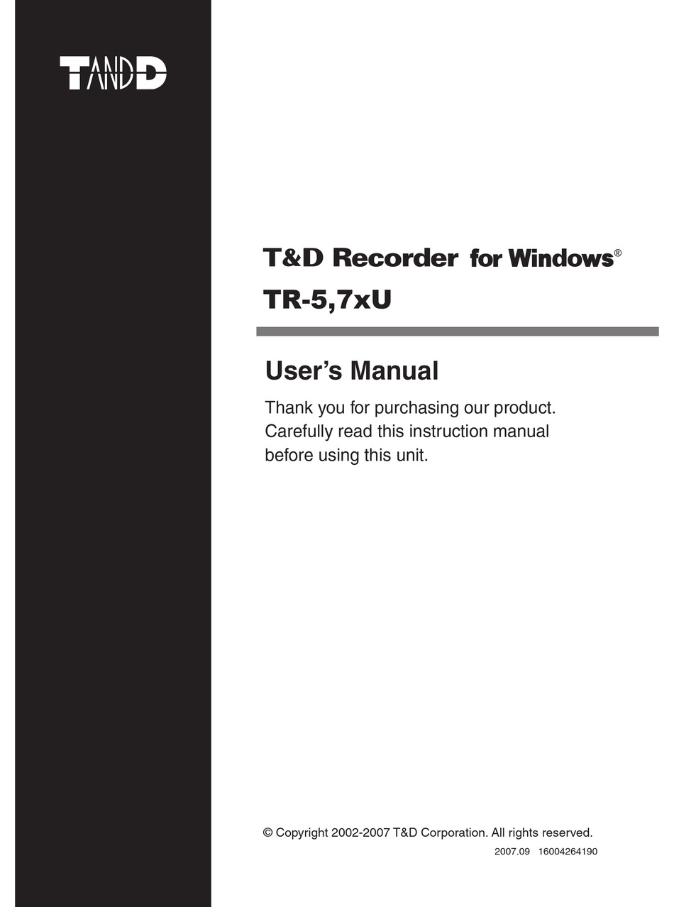 t-d-tr-5xu-series-user-manual-pdf-download-manualslib