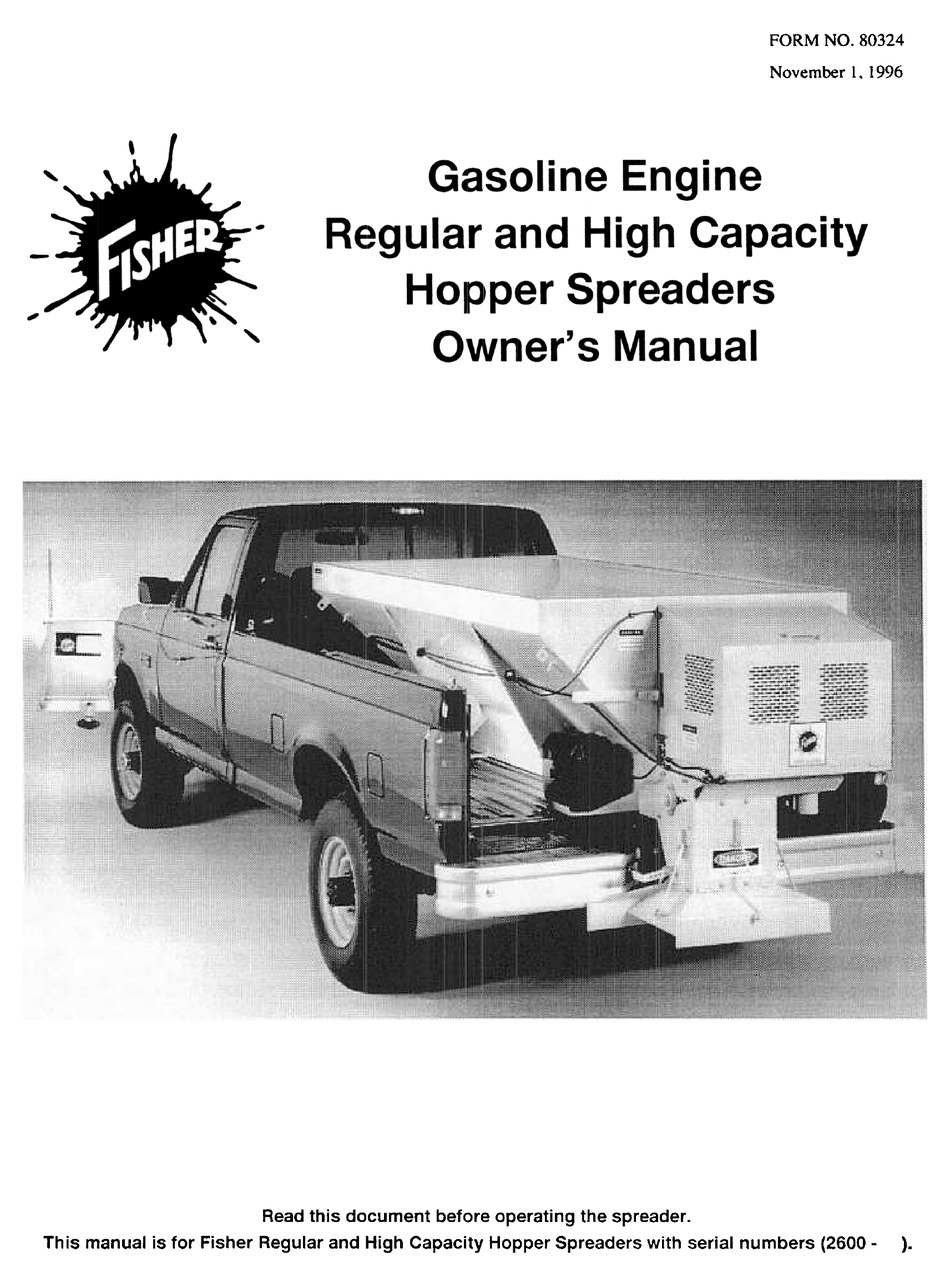 FISHER HOPPER OWNER'S MANUAL Pdf Download ManualsLib
