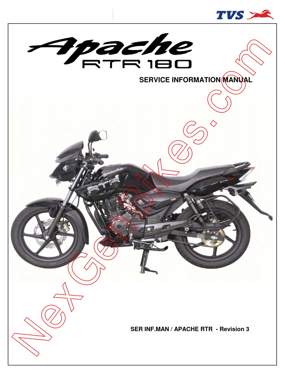 Tvs Apache Rtr180 Service Information Manual Pdf Download Manualslib