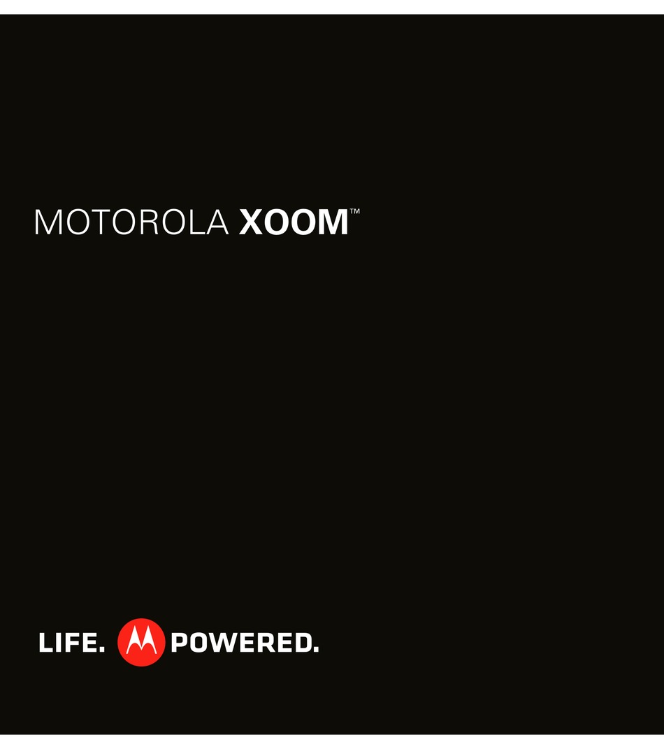 MOTOROLA XOOM MANUAL Pdf Download ManualsLib