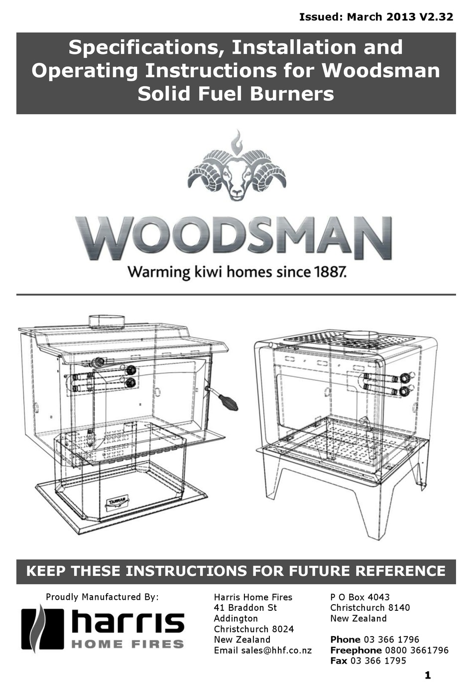 Woodsman As Nzs 2918:2001 Specifications-installation And Operating 