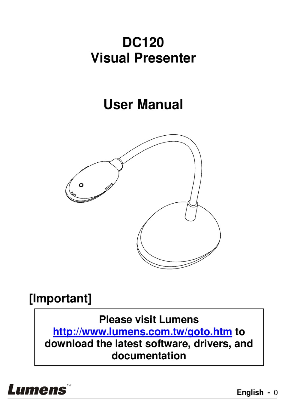LUMENS DC120 USER MANUAL Pdf Download ManualsLib