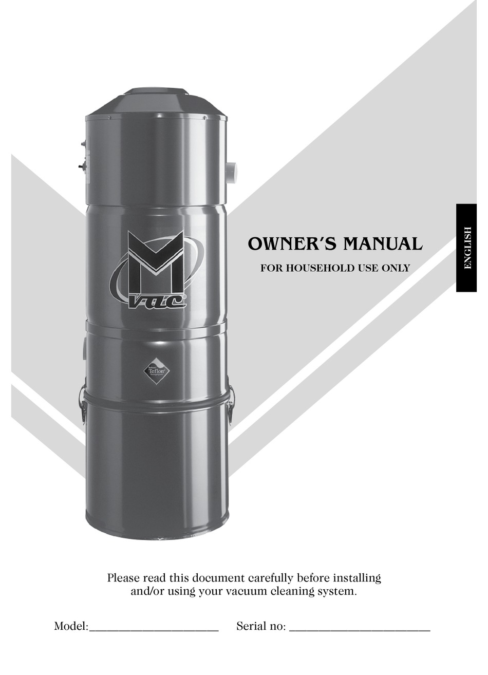 MVAC CENTRAL VACUUM SYSTEM OWNER'S MANUAL Pdf Download ManualsLib