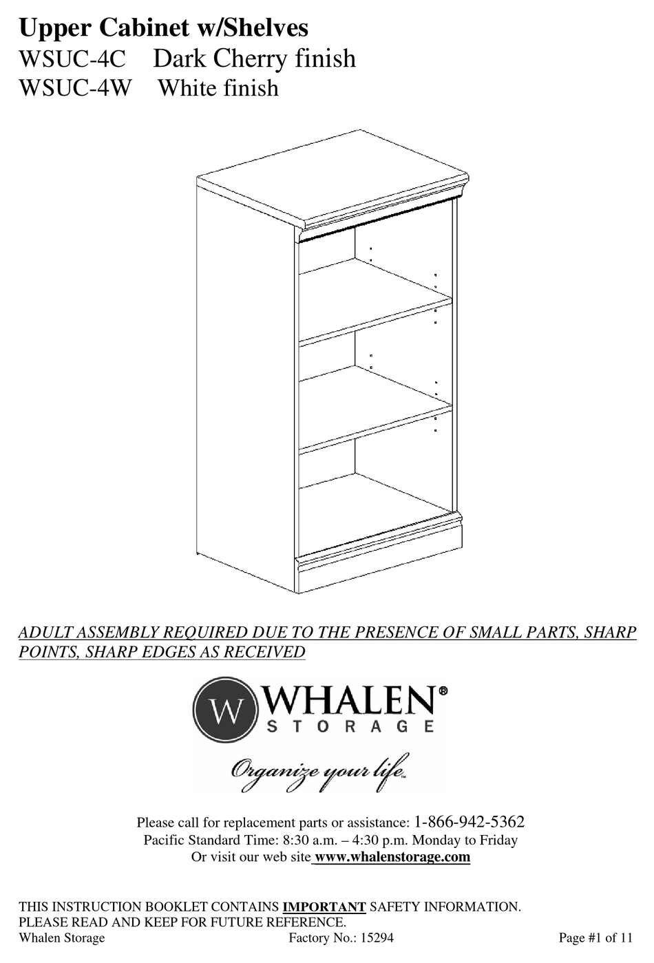 Whalen Storage Shelves Instructions Dandk Organizer