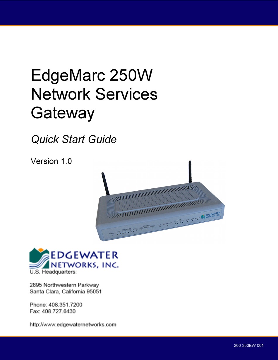 NEW in box Edgewater Networks EdgeMarc 250W EdgeMarc 2 120-250W-01-A 