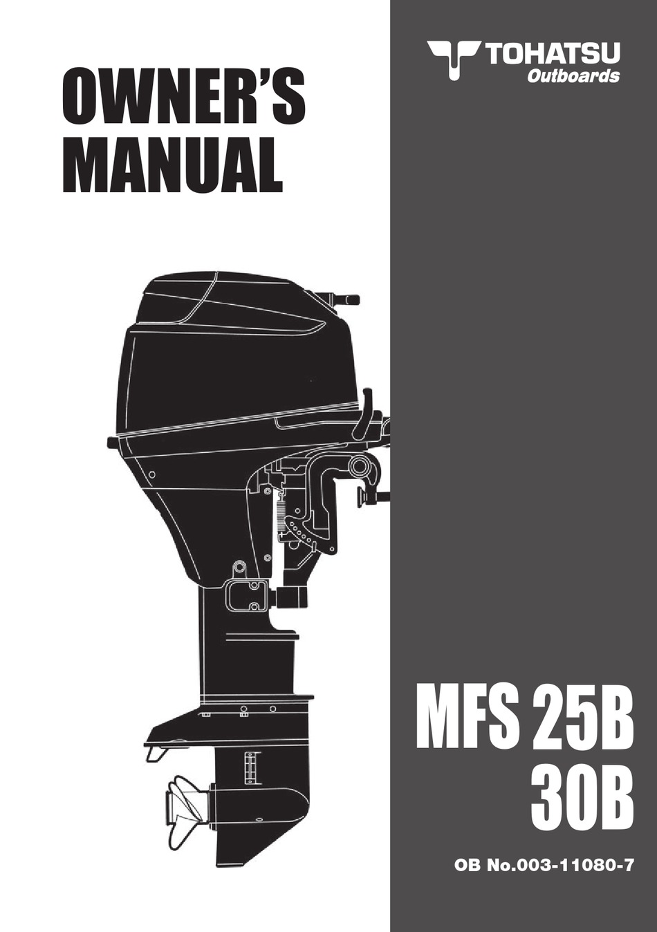 TOHATSU MFS 25B OWNER'S MANUAL Pdf Download ManualsLib