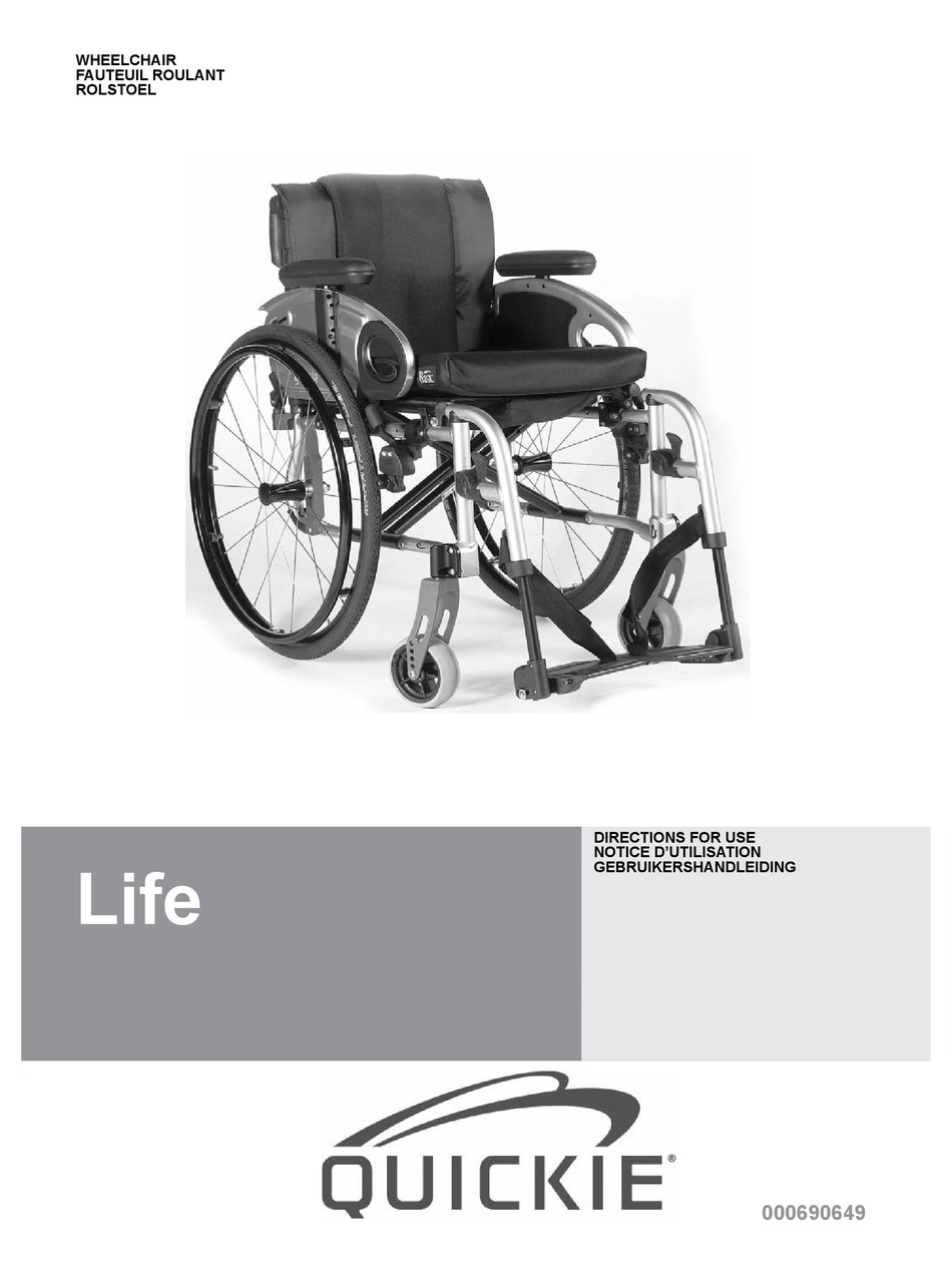 QUICKIE LIFE DIRECTIONS FOR USE MANUAL Pdf Download ManualsLib