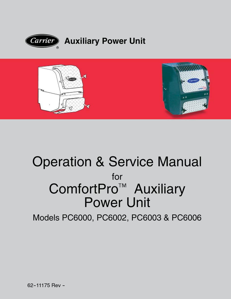 Carrier Fortpro Pc6000 Operation Service Manual Pdf Download Manualslib