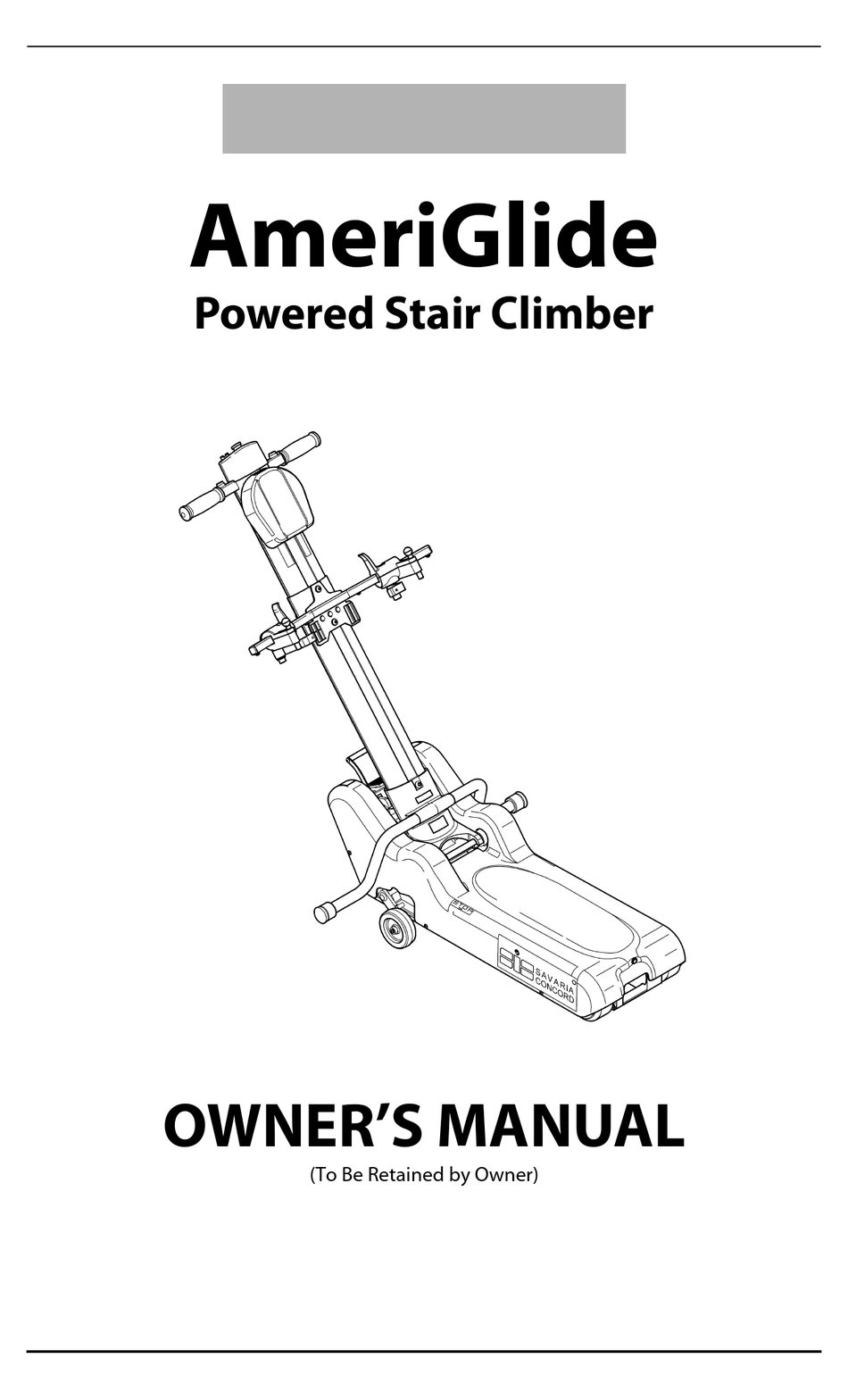 AMERIGLIDE POWERED STAIR CLIMBER OWNER'S MANUAL Pdf Download ManualsLib