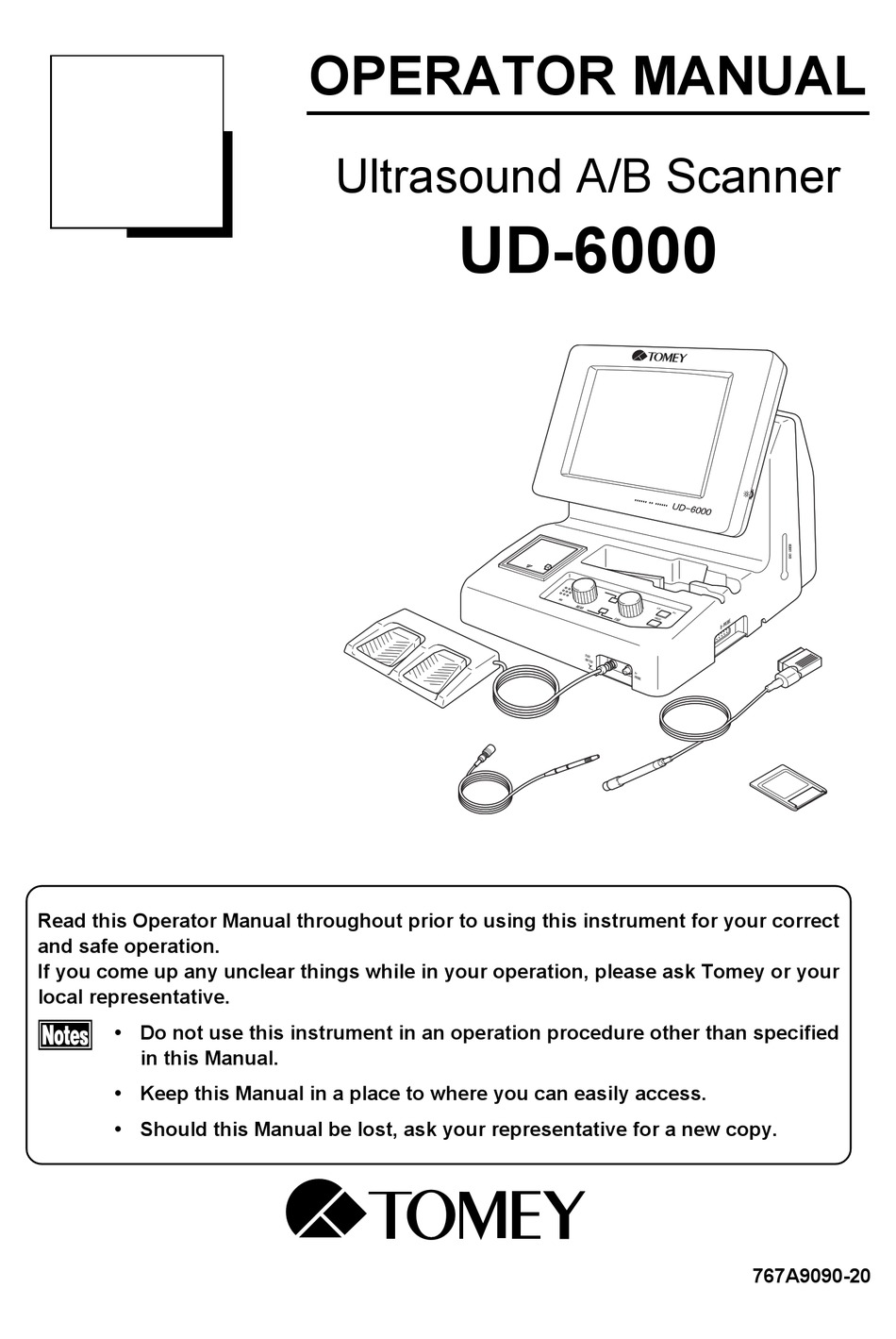 TOMEY UD-600 OPERATOR'S MANUAL Pdf Download | ManualsLib