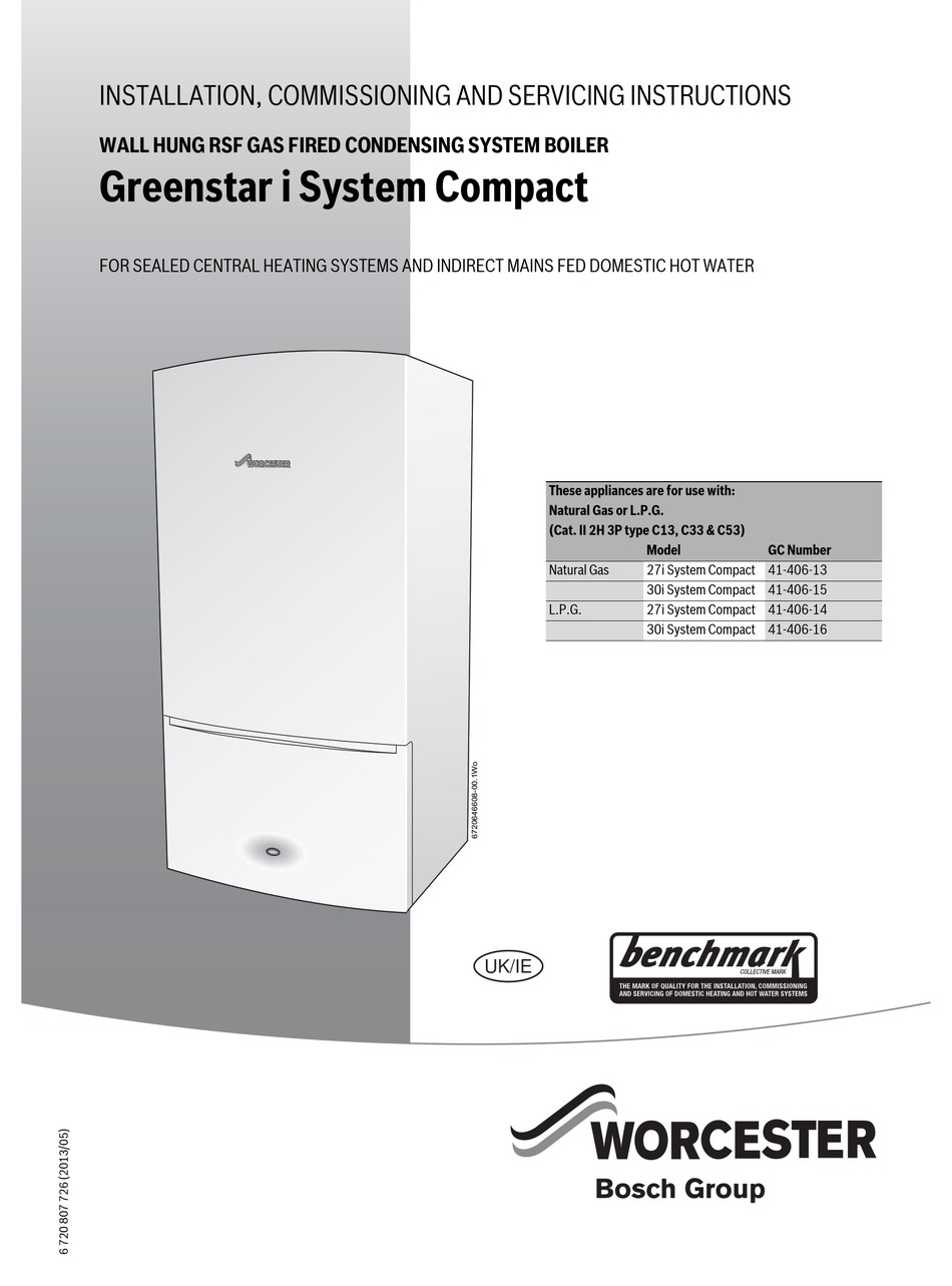WORCESTER 27I SYSTEM COMPACT INSTALLATION, COMMISSIONING AND SERVICING
