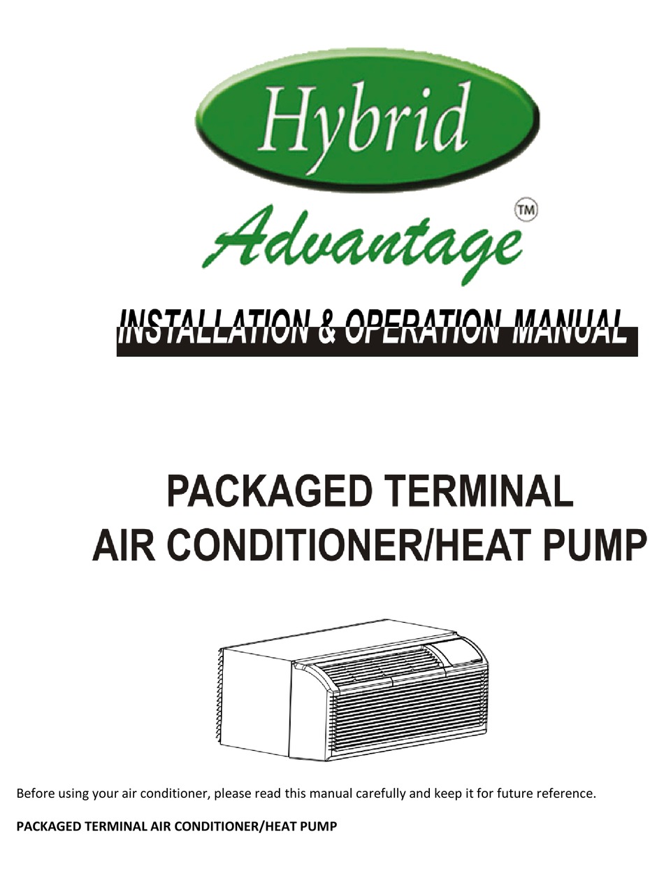 HYBRID ADVANTAGE INSTALLATION & OPERATION MANUAL Pdf Download ManualsLib