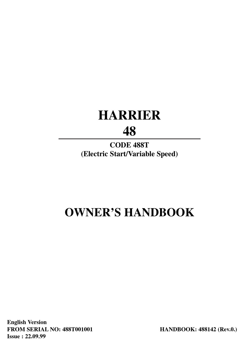 Hayter harrier store 48 manual