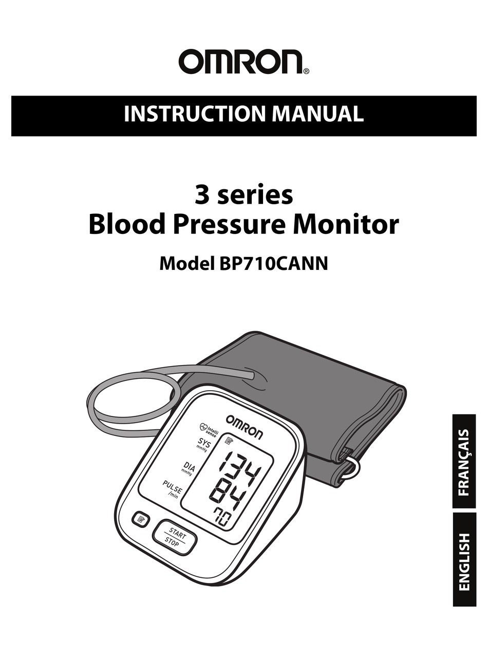 OMRON BP710CANN INSTRUCTION MANUAL Pdf Download | ManualsLib