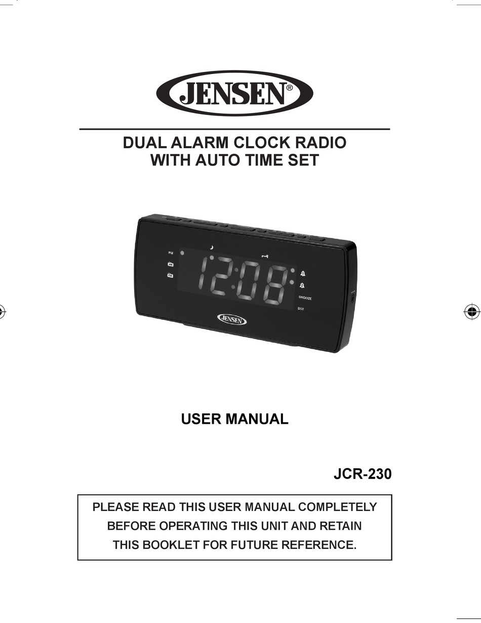 JENSEN JCR-230 USER MANUAL Pdf Download | ManualsLib