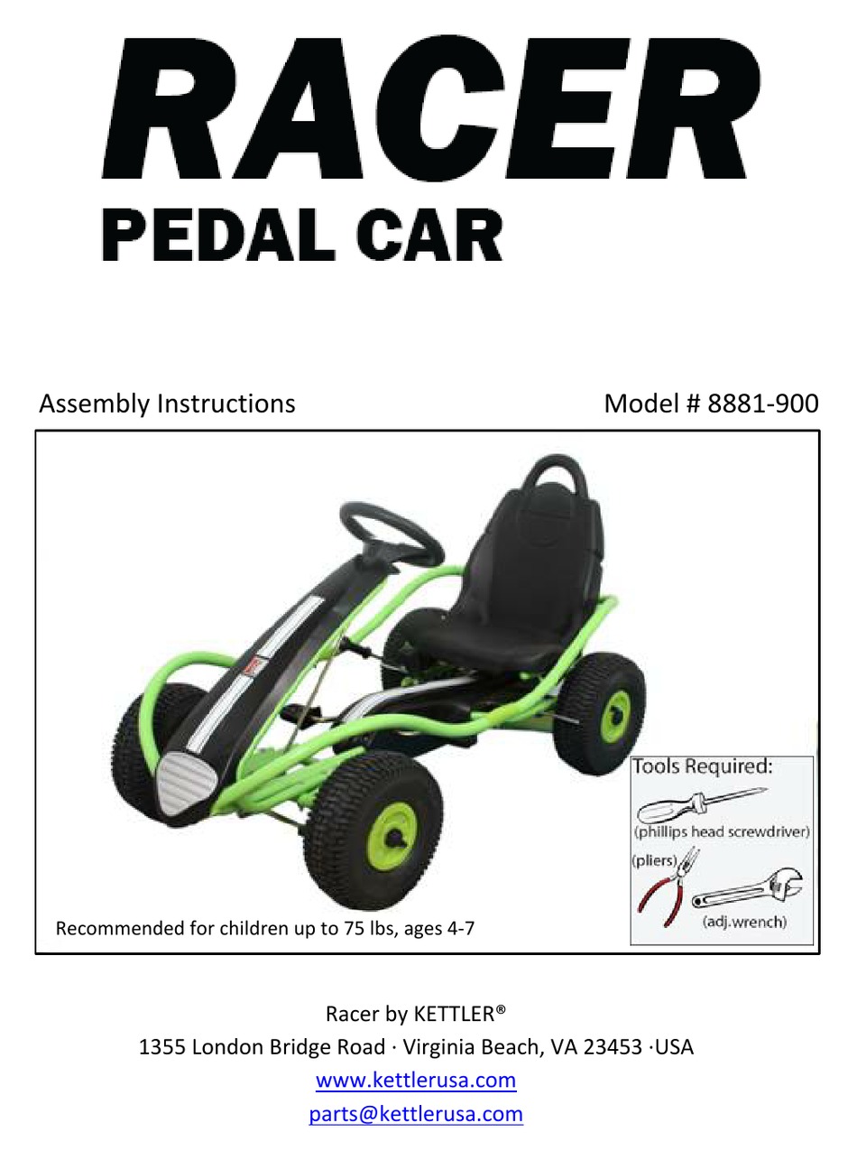 KETTLER 8881‐900 ASSEMBLY INSTRUCTIONS MANUAL Pdf Download ManualsLib