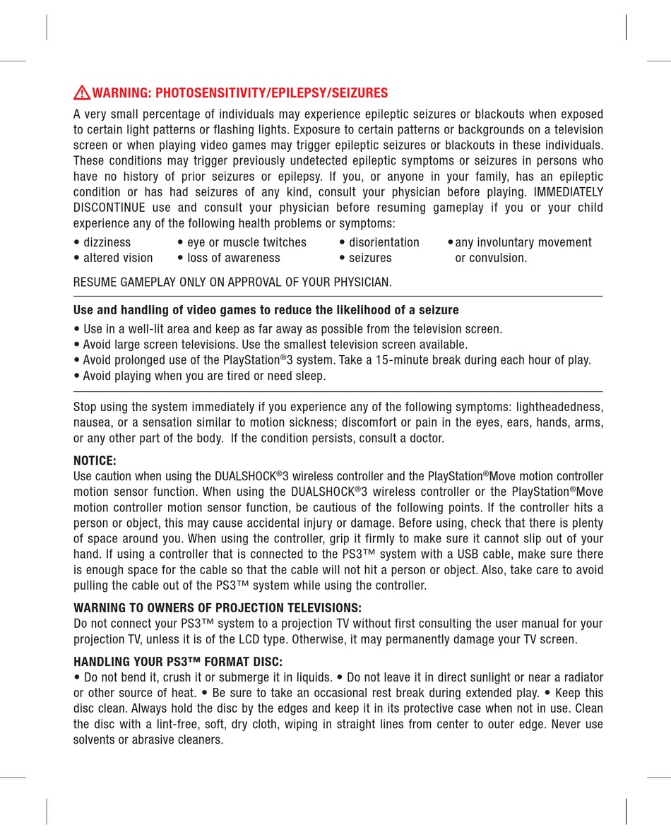 MEL PLAYSTATION 3 USER MANUAL Pdf Download ManualsLib