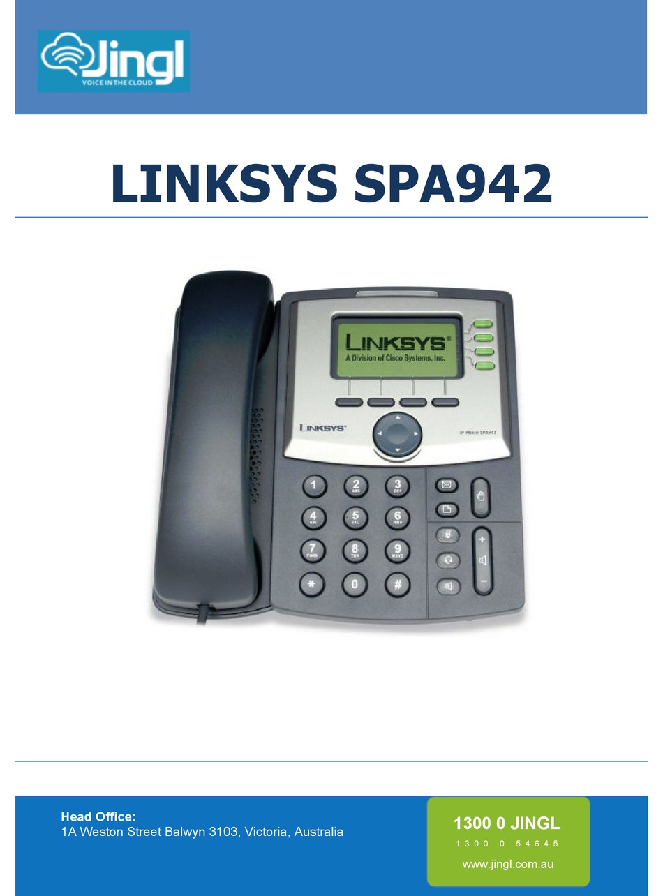 Настройка телефона linksys spa942