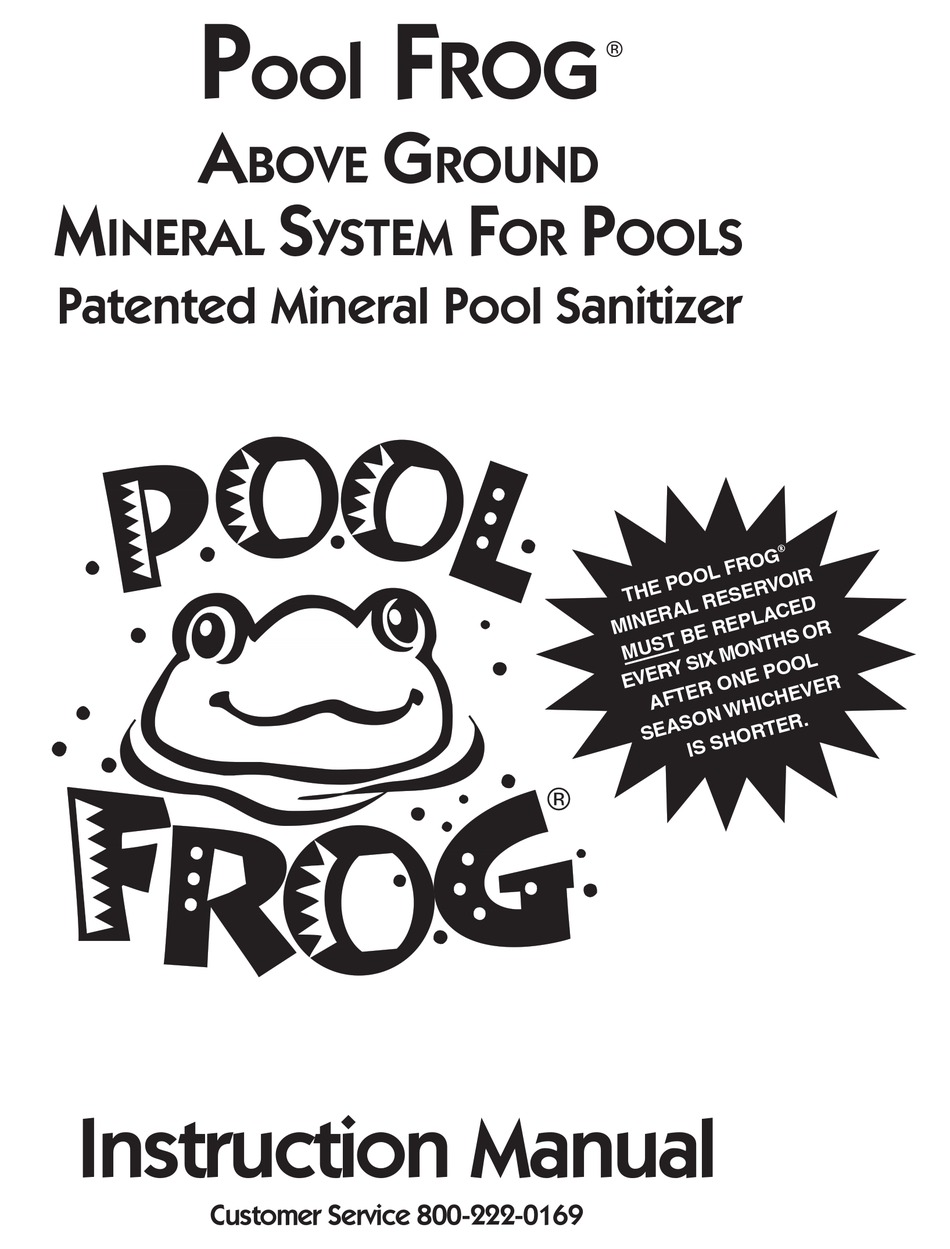 above ground pool mineral system