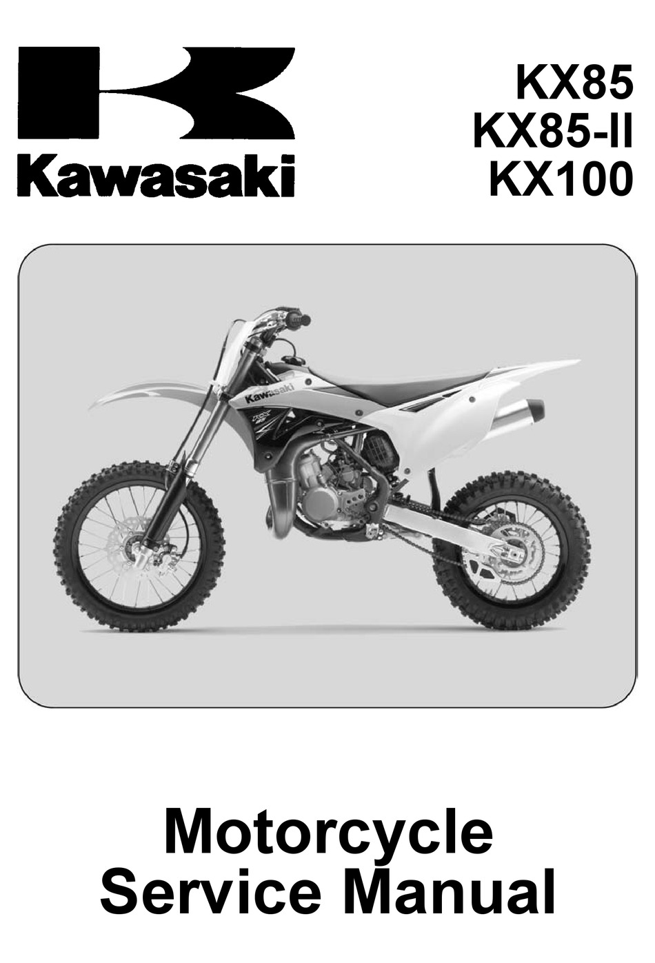 Clymer Workshop Manual Kawasaki KX80 1991-2000 KX85 2001-2016 KX100 1989-2016 