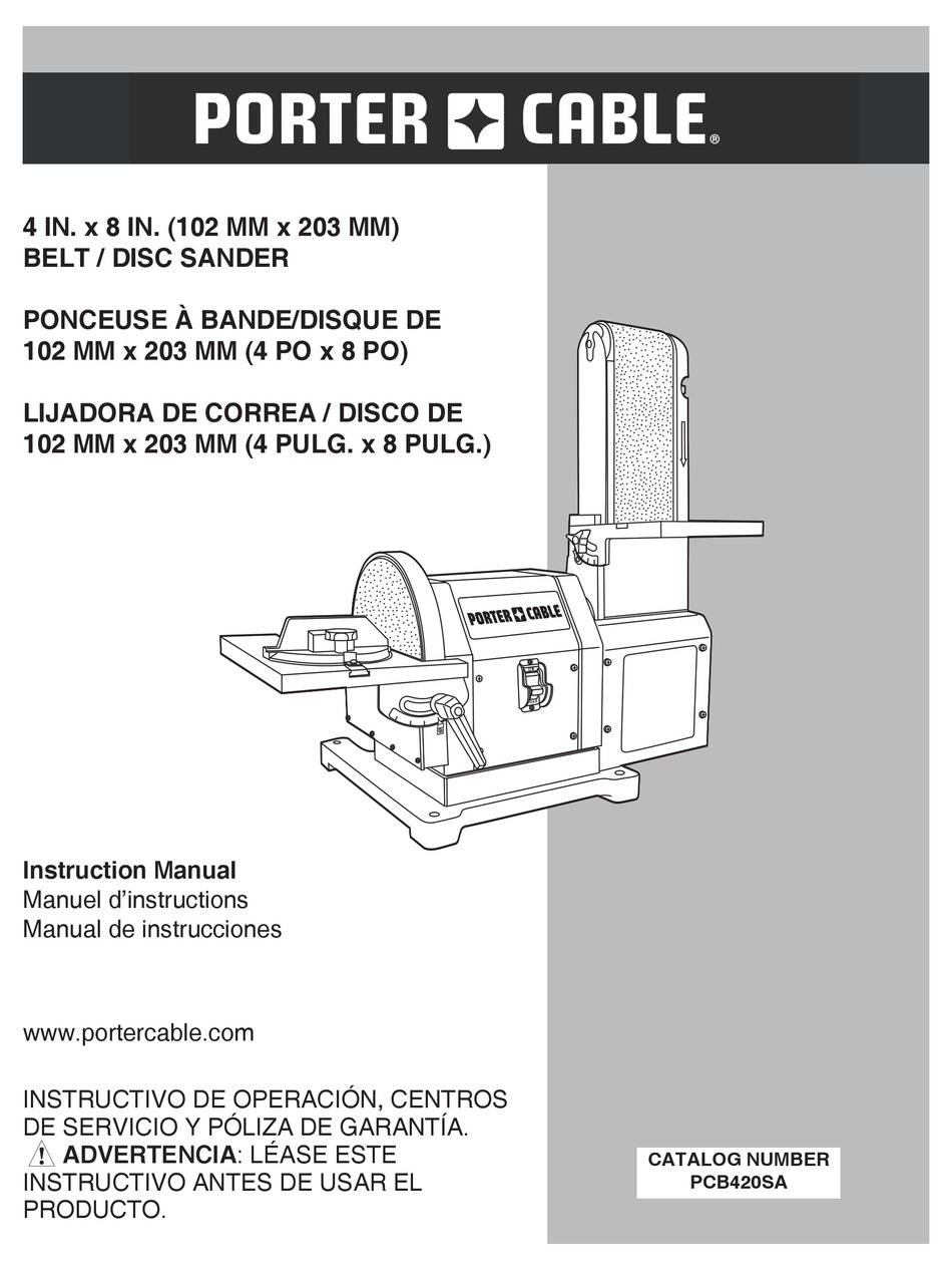 Porter Cable Pcb4sa Instruction Manual Pdf Download Manualslib