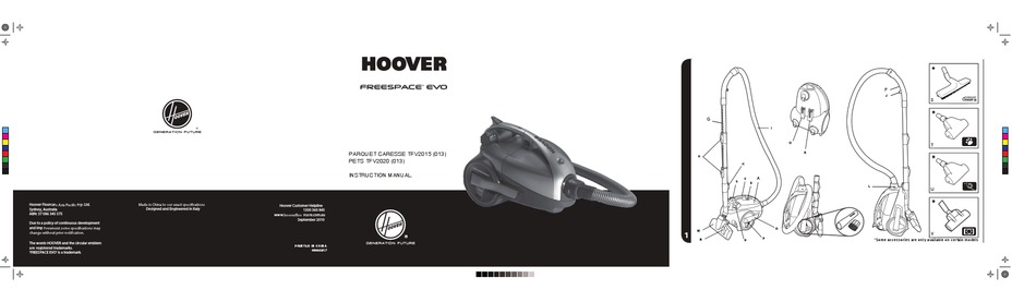 Hoover Freespace Evo Instruction Manual Pdf Download Manualslib