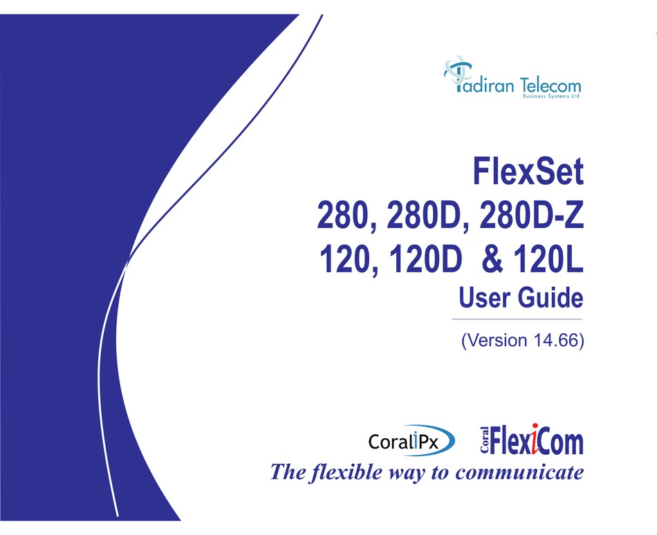 TADIRAN TELECOM FLEXSET 280 USER MANUAL Pdf Download | ManualsLib